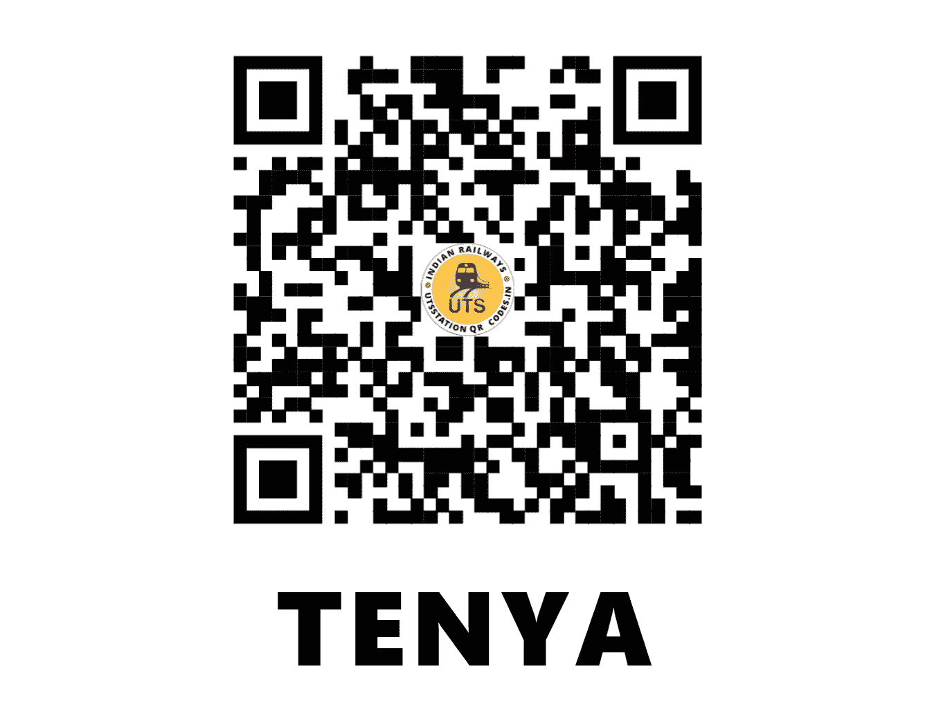 UTS QR Code for TENYA - TYAE (ER - WEST BENGAL)